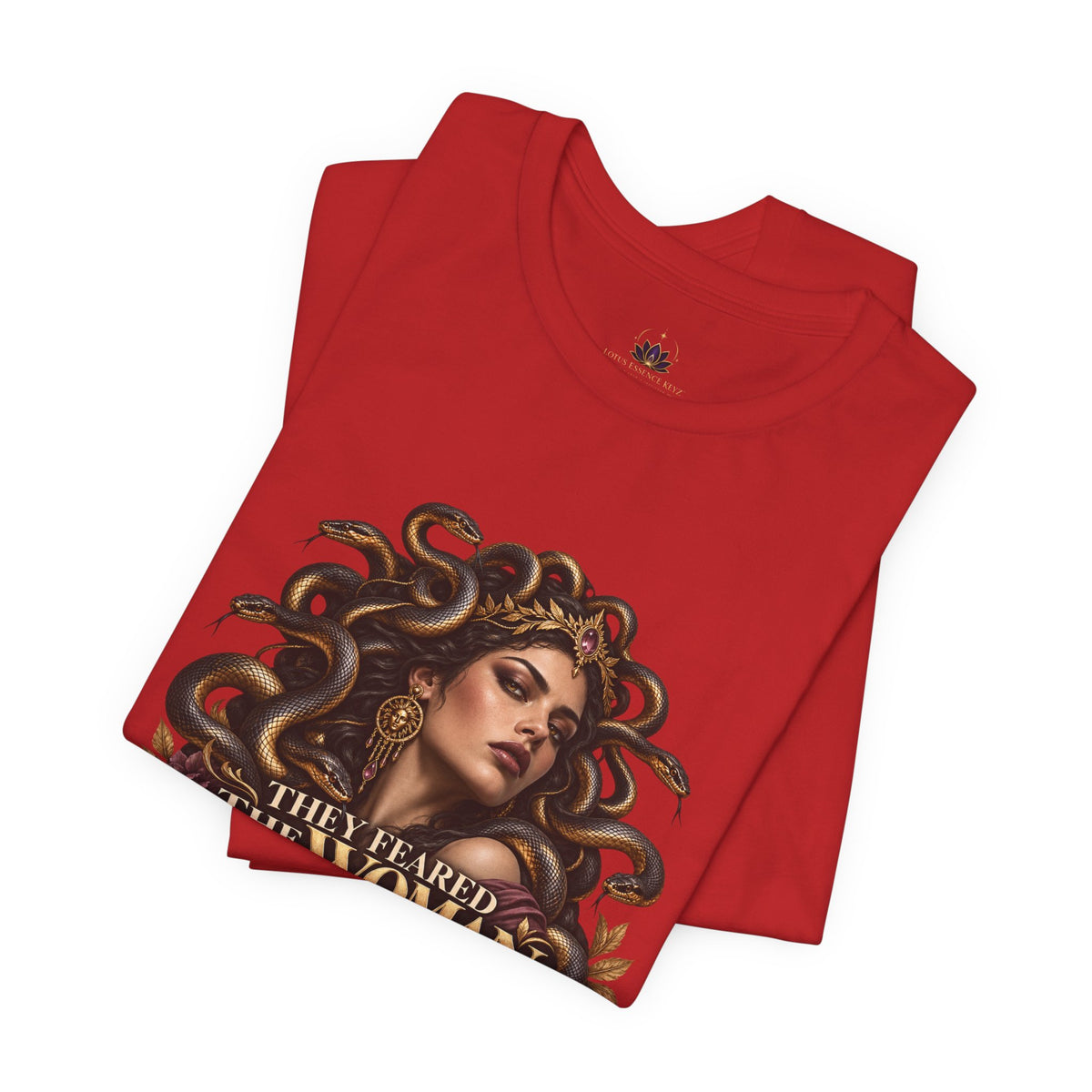 Empowered Woman Graphic Tee — "They Feared the Woman She Became" Inspirational T‑Shirt