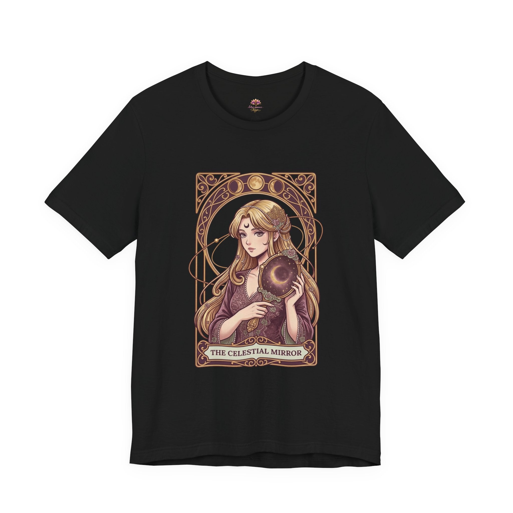Celestial Mirror Tee | Anime Magical Girl Art | Healing Aesthetic Graphic T-Shirt