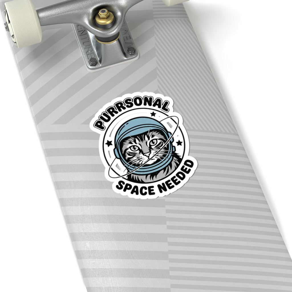 Purrsonal Space Needed Sticker | Cat Astronaut, Cute Space Cat Kiss-Cut