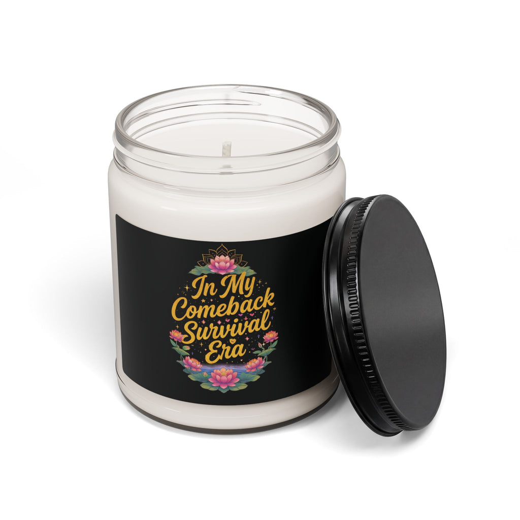 Lotus Essence Keyz Scented Soy Candle — 9oz Aromatherapy Candle for Healing & Mindful Journey