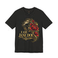 I Am Jane Doe Floral Portrait T-Shirt