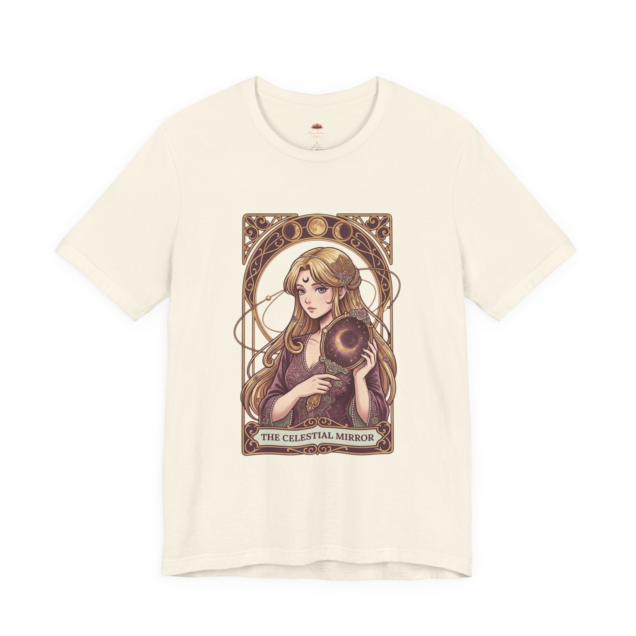 Celestial Mirror Tee | Anime Magical Girl Art | Healing Aesthetic Graphic T-Shirt