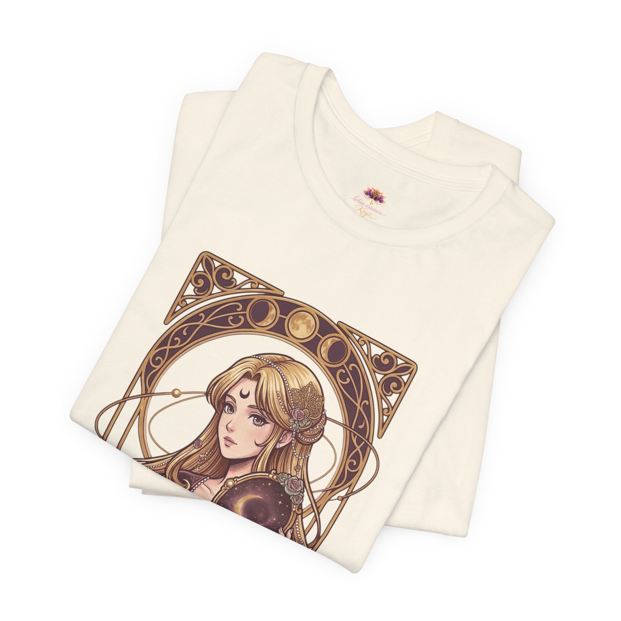 Celestial Mirror Tee | Anime Magical Girl Art | Healing Aesthetic Graphic T-Shirt