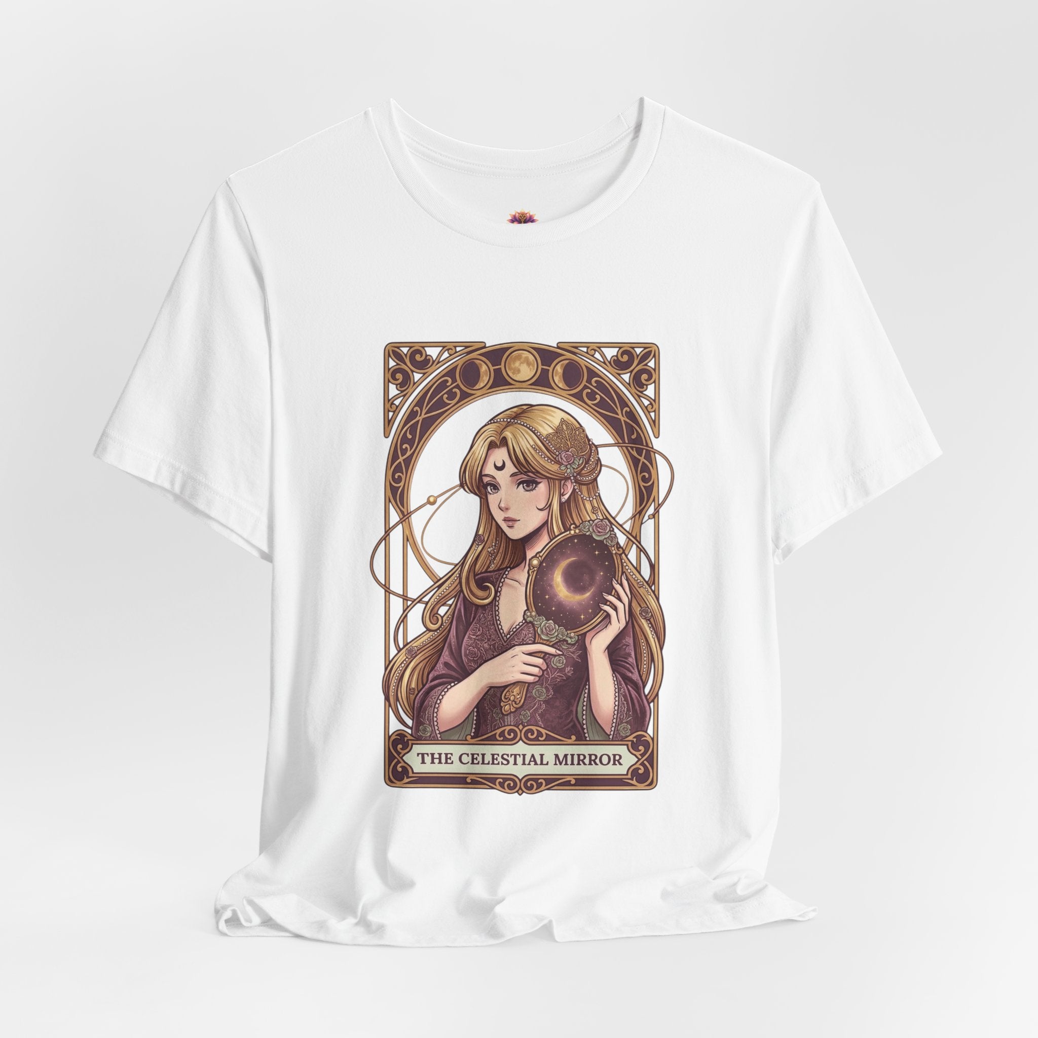 Celestial Mirror Tee | Anime Magical Girl Art | Healing Aesthetic Graphic T-Shirt