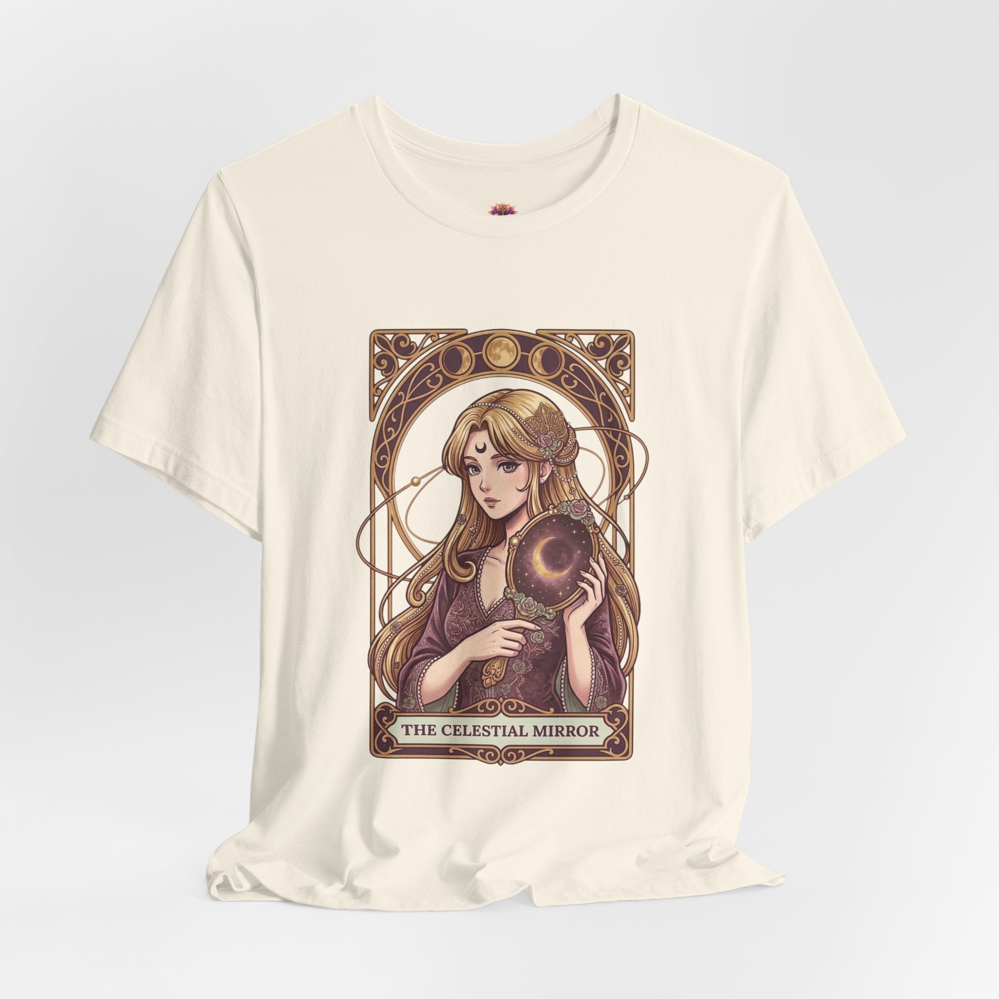 Celestial Mirror Tee | Anime Magical Girl Art | Healing Aesthetic Graphic T-Shirt