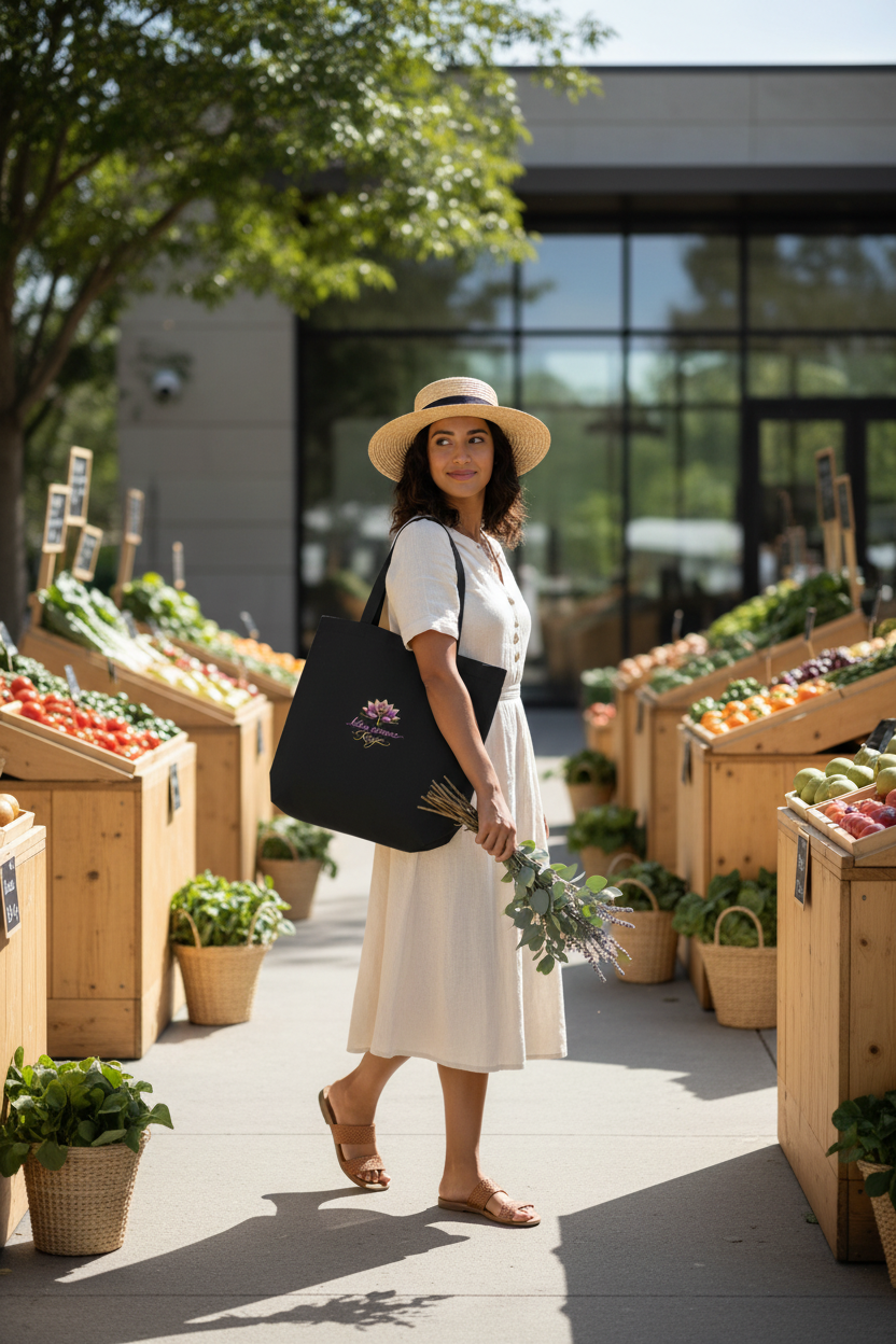 Lotus Essence Mindful Tote Lifestyle